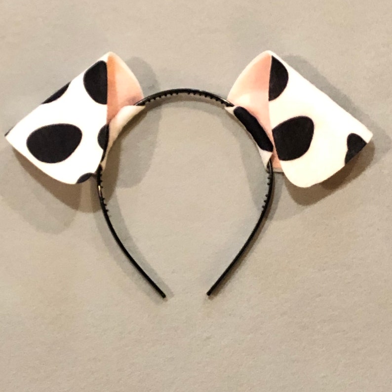 Dalmatian Puppy Dog Ears Headband Tutu Tail Face Mask Black Etsy
