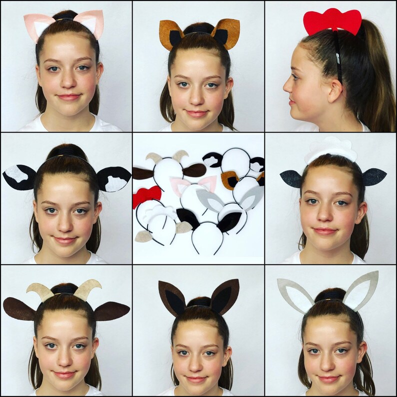 Variety Animal Ears headbands birthday party petting zoo image 4