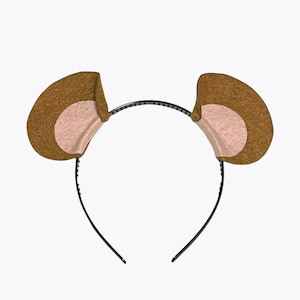 Copper Brown pink Mouse Rat Chipmunk Squirrel Hamster Mice Red panda mole bear Ears headband children kid adult baby child Halloween Costume
