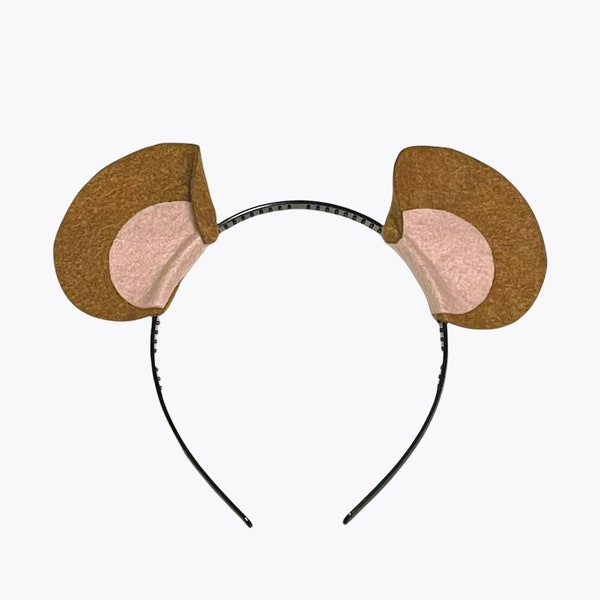 Copper Brown pink Mouse Rat Chipmunk Squirrel Hamster Mice Red panda mole bear Ears headband children kid adult baby child Halloween Costume