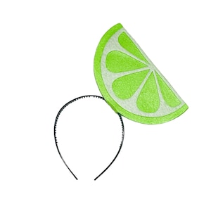 Lime Slice Headband Headpiece birthday party favors kid children child adult toddler baby babies Fruit Halloween Costume Green