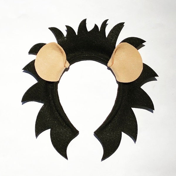 Oreilles de lion noir et bandeau de crinière fête d’anniversaire favoris fournitures Halloween Costume chapeau enfant enfant enfants adulte bébé jungle animal