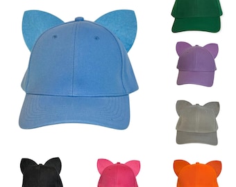 Mix en match baseballpetten met kattenoortjes voor Halloween, geschikt voor volwassenen en kinderen. Verkrijgbaar in diverse kleuren: blauw, rood, roze, zwart, oranje, paars en groen.