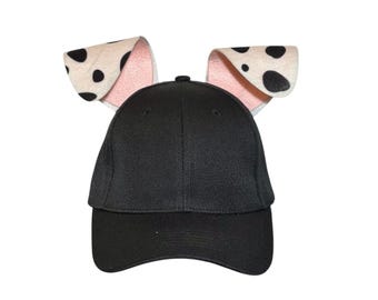 Dalmatian Dog Ears Hat Tail Tutu Iron On Spots Collar Dalmation Puppy Halloween costume adult child Boys Baseball Cap Birthday Party Favors