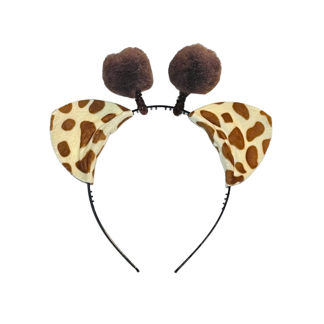 Plush Giraffe Costume Set - Includes Ear Headband, Tail, And Bow Tie (Multicolored) - View #6