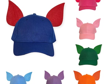 Mix en match baseballpetten met vleermuisoren voor Halloween, geschikt voor volwassenen en kinderen. Verkrijgbaar in diverse kleuren: blauw, rood, roze, zwart, oranje, paars en groen.