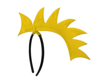 Woodstock Inspired Yellow Bird Mohawk Headband  birthday party favors Halloween costume adult child toddler Canary Headpiece Headwear Hat
