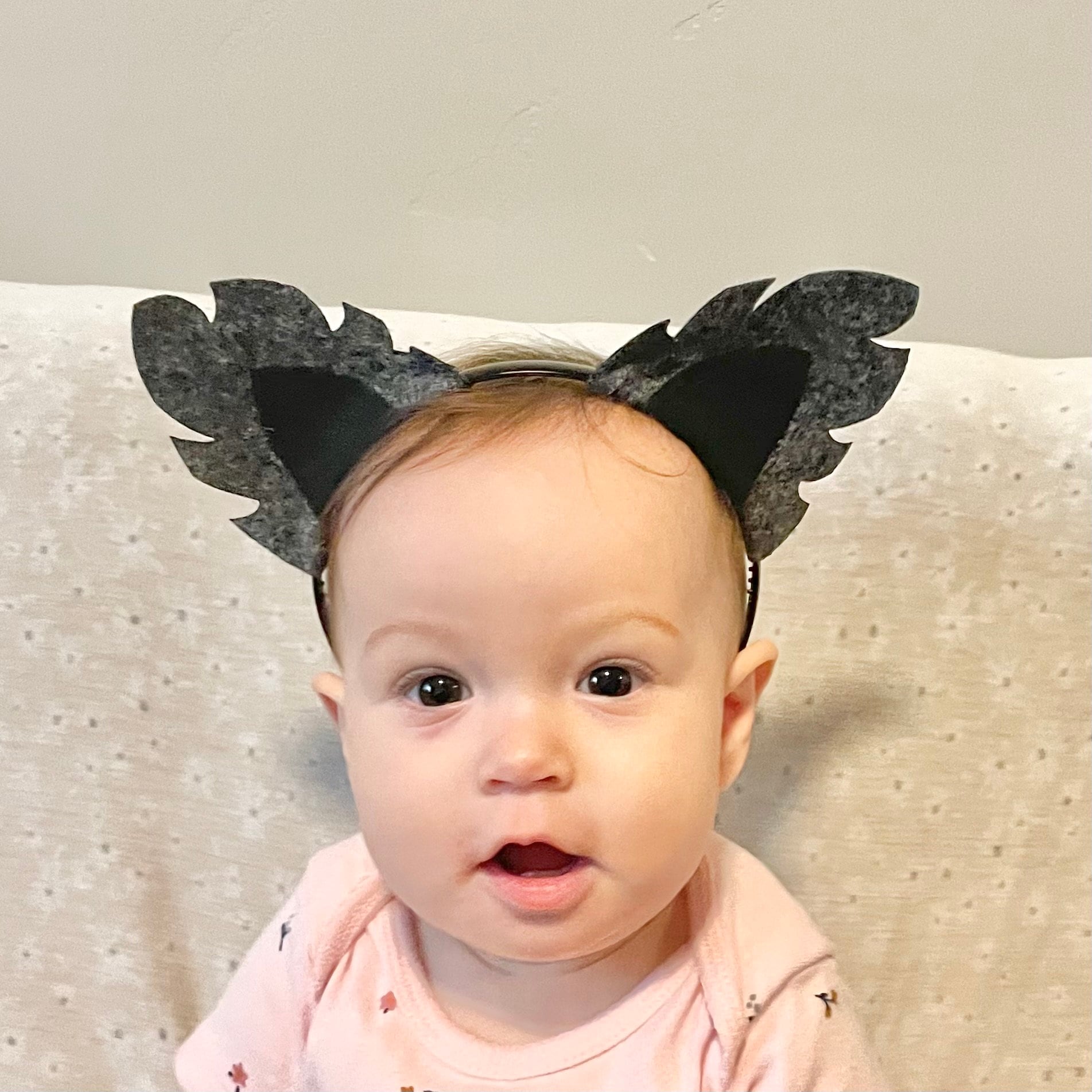 Ensemble de costume en peluche avec oreilles de loup et queue de queue