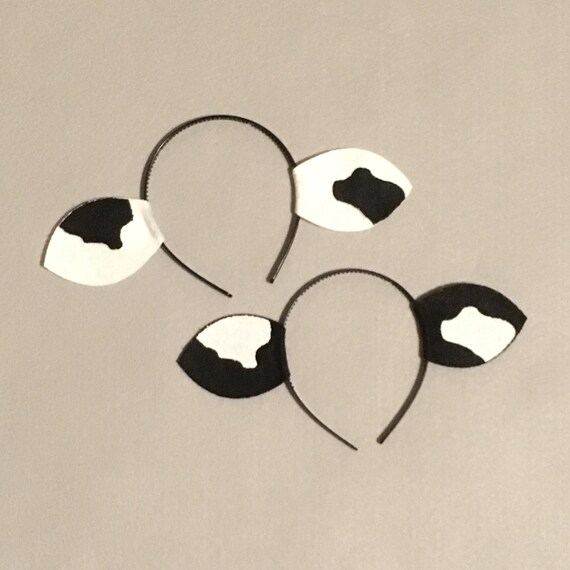 1 Cow ears headband birthday party favors Christmas Halloween | Etsy