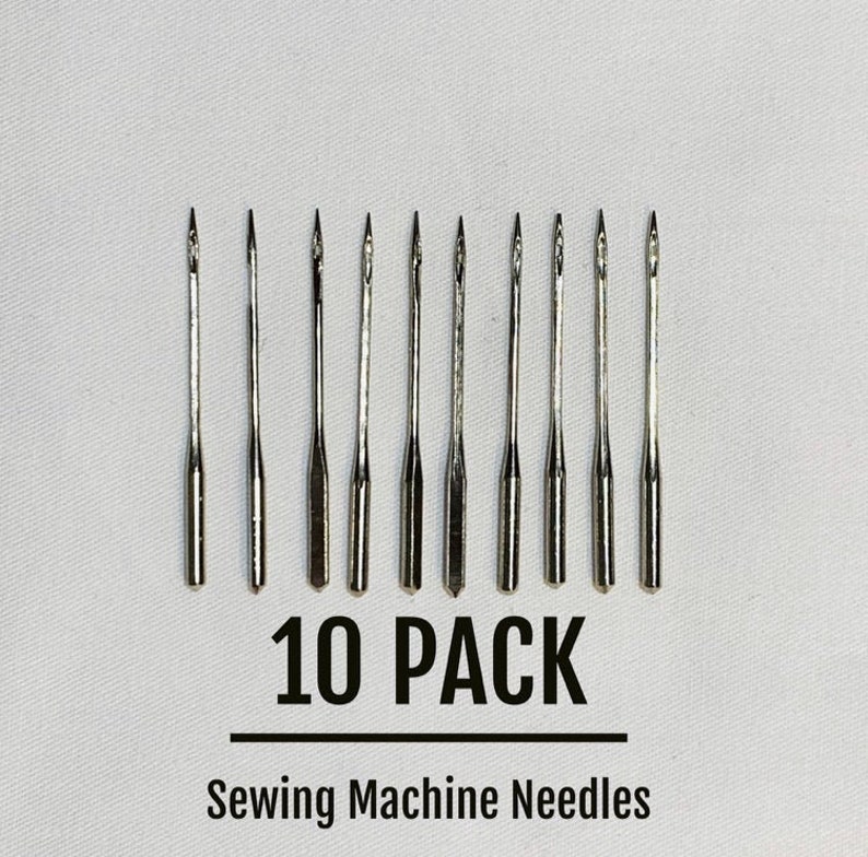 10 Pack Sewing Machine Needles Multiple Sizes Available Size Etsy