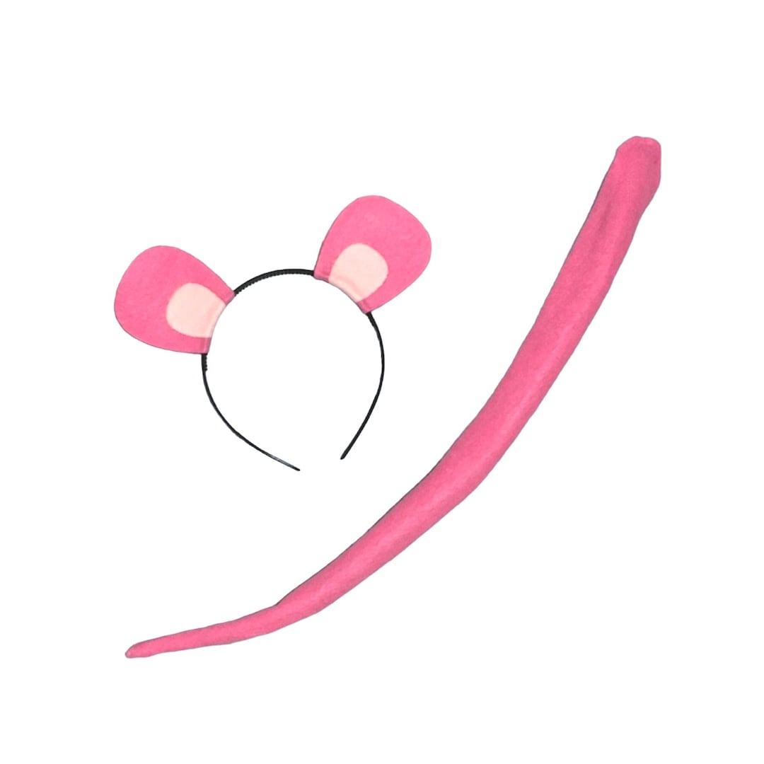 Oreilles De Souris De Bande Dessinée Sur Bandeau Avec Noeud En Sati Rouge A Pois Blancs Accessoire Bandeau Pour Costume De Amz