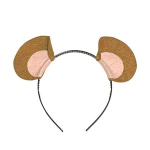 Copper Brown pink Mouse Rat Chipmunk Squirrel Hamster Mice Red panda mole bear Ears headband children kid adult baby child Halloween Costume