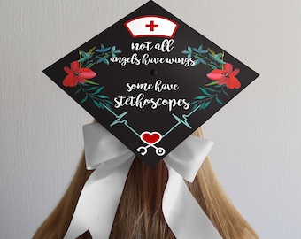 nursing graduation cap etsy