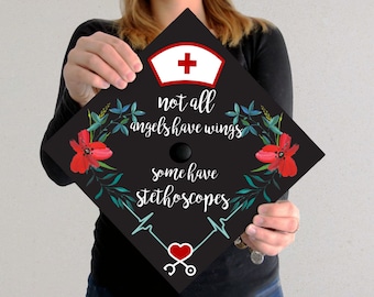 nursing graduation cap etsy