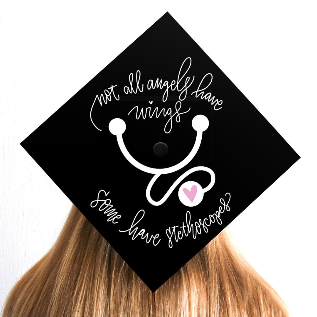 Nurse Graduation Cap Print | Stethoscope Art (digital Download) - Etsy