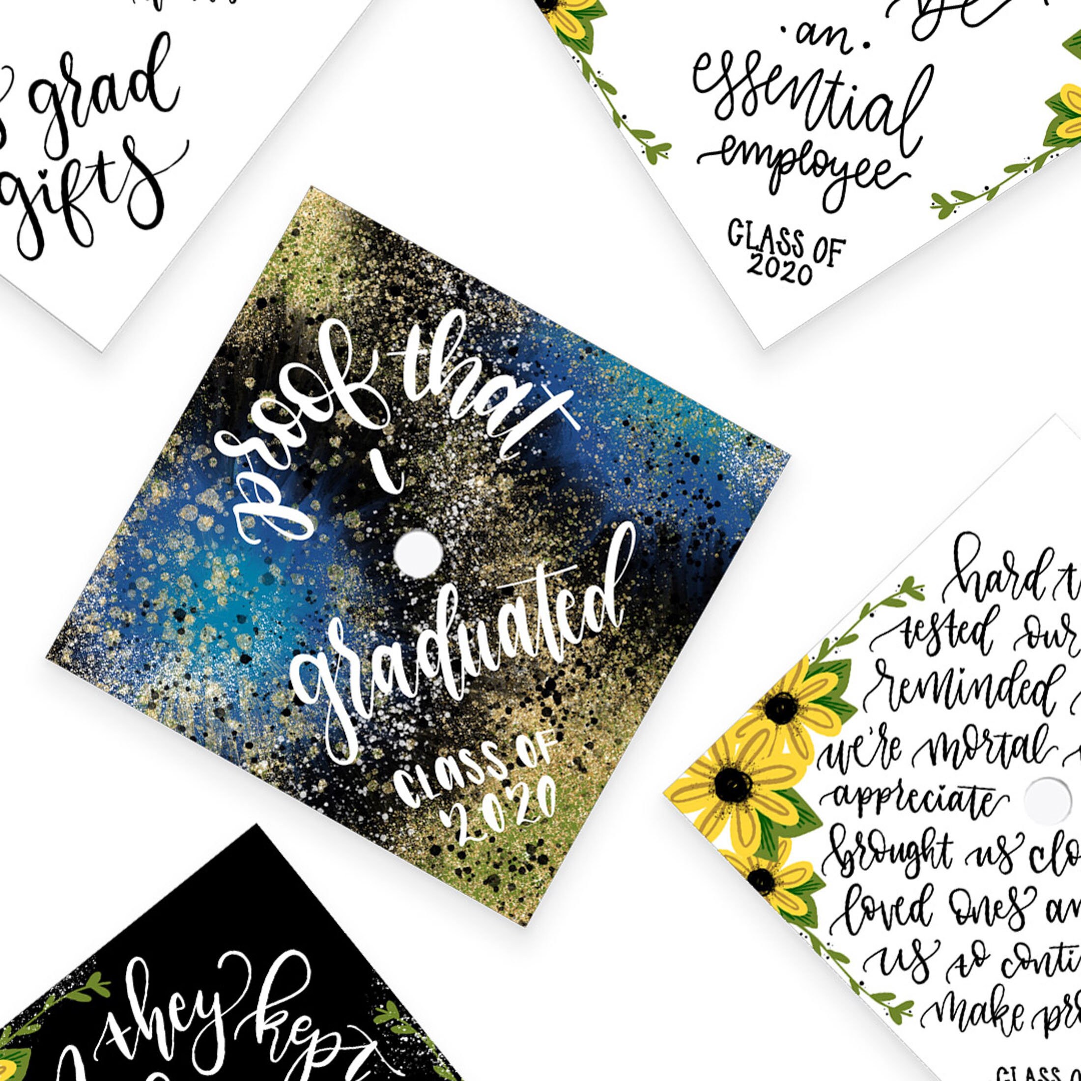 Graduation Cap Grad Cap Grad Cap Decal Class of 2020 | Etsy