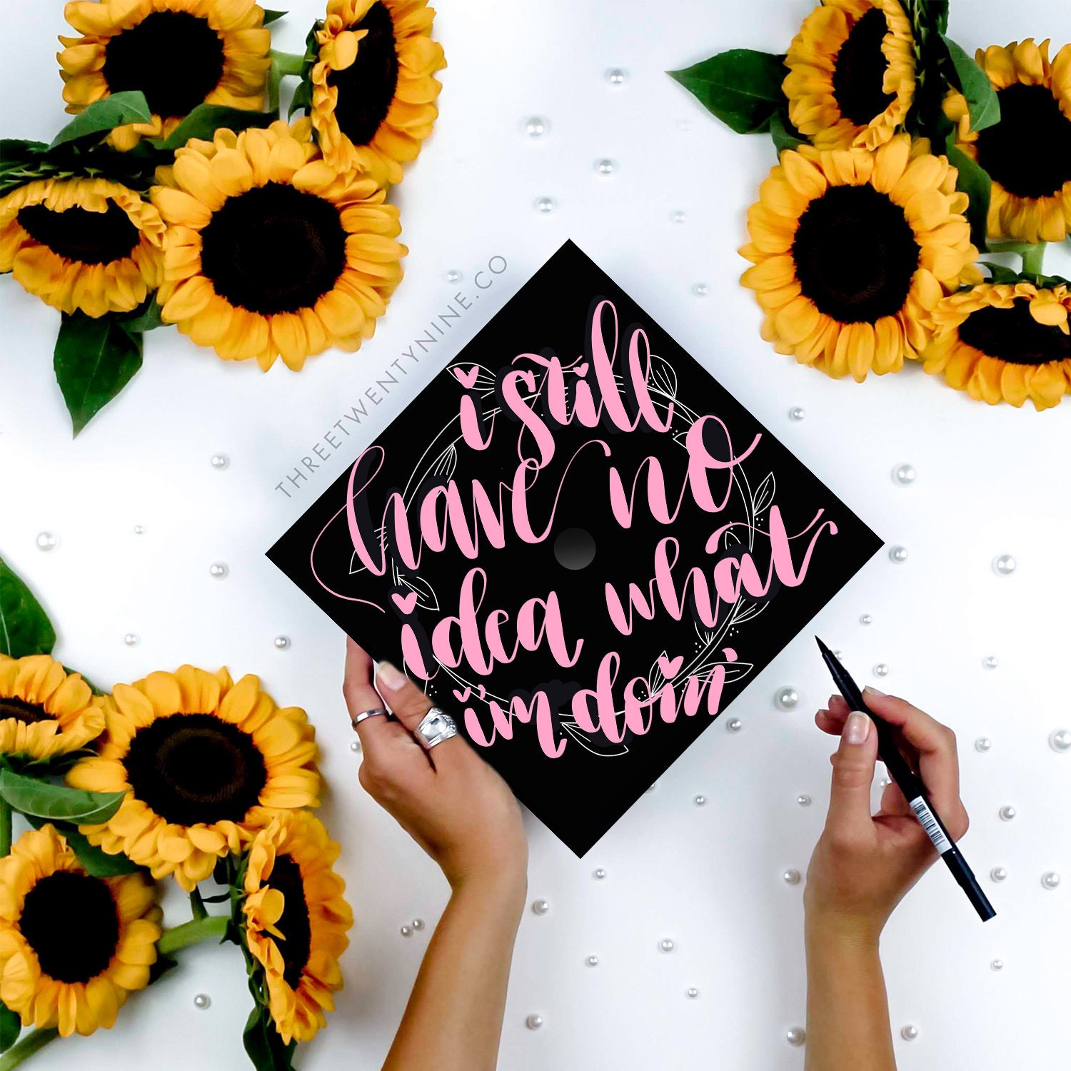 Graduation Cap | Grad Cap | Grad Cap Decal | Handwritten | Cute ...