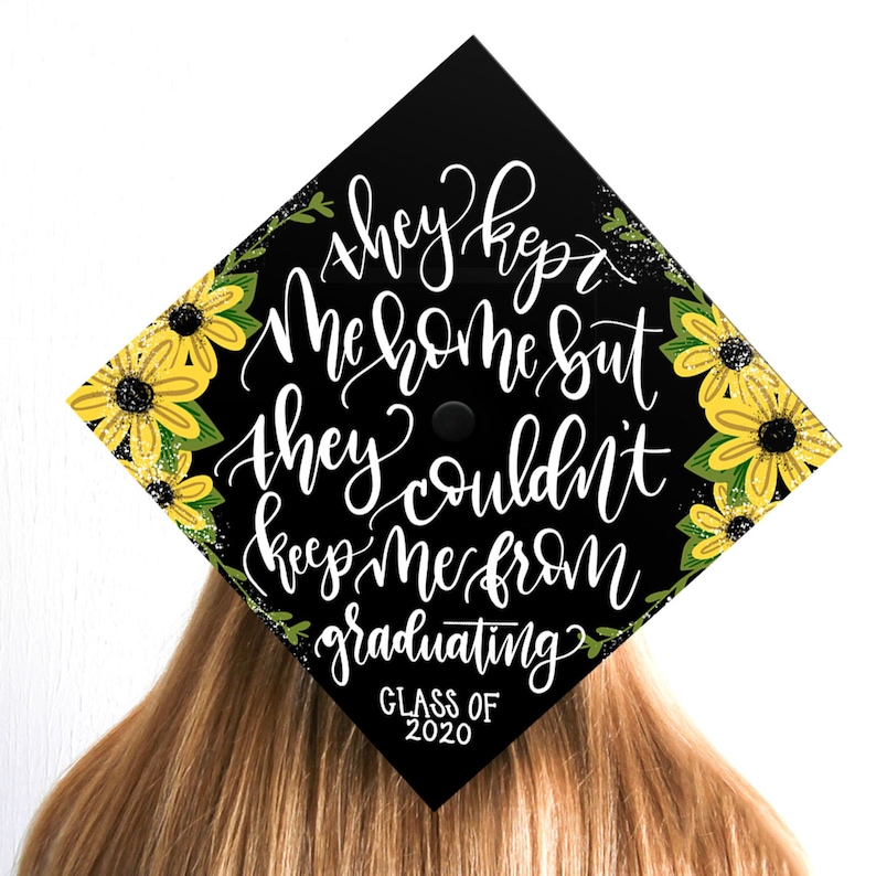 Graduation Cap Grad Cap Grad Cap Decal Class of 2020 Etsy