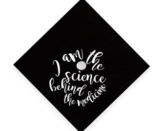 Adesivo/Decorazione per il cappello di laurea con la scienza alla base della medicina