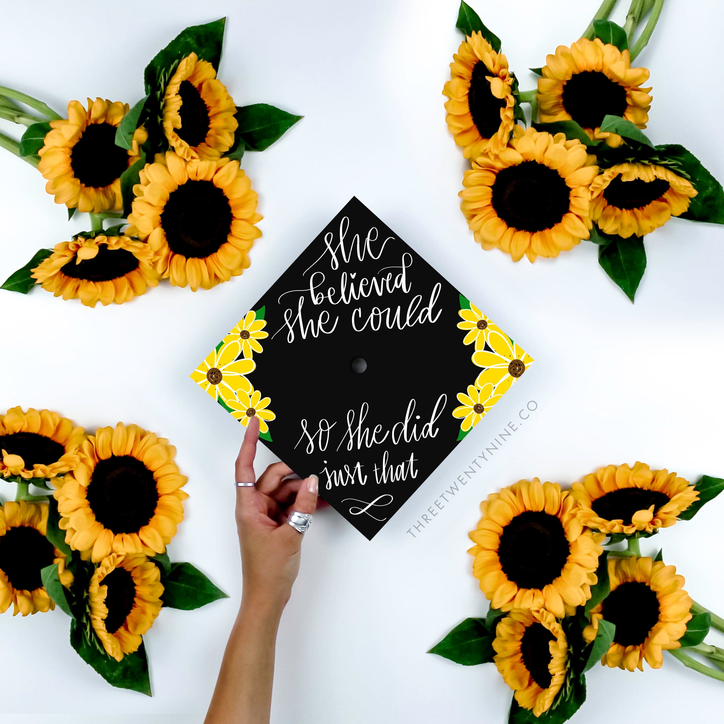 Sunflower Mirror Decorations Large Wall Decals for Bedroom Women 2022  Graduation Window Clings 9 Sheets Gold And Black Congrats Grad Cap Diploma  Graduation Congratulations Decorative Letters for Shelf 
