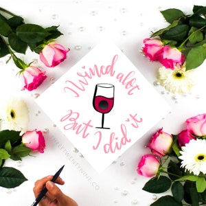Graduation Cap Decoration | Custom Grad Cap | I Wined Alot But I Did It | Custom Grad Cap Topper | Grad Gifts