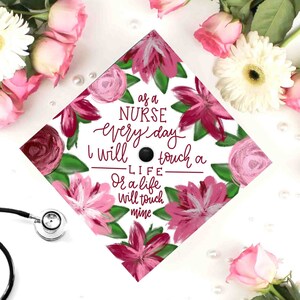 Graduation Cap Decoration | Nurse Grad Cap | BSN | Rn | Nursing Grad | As a nurse everyday