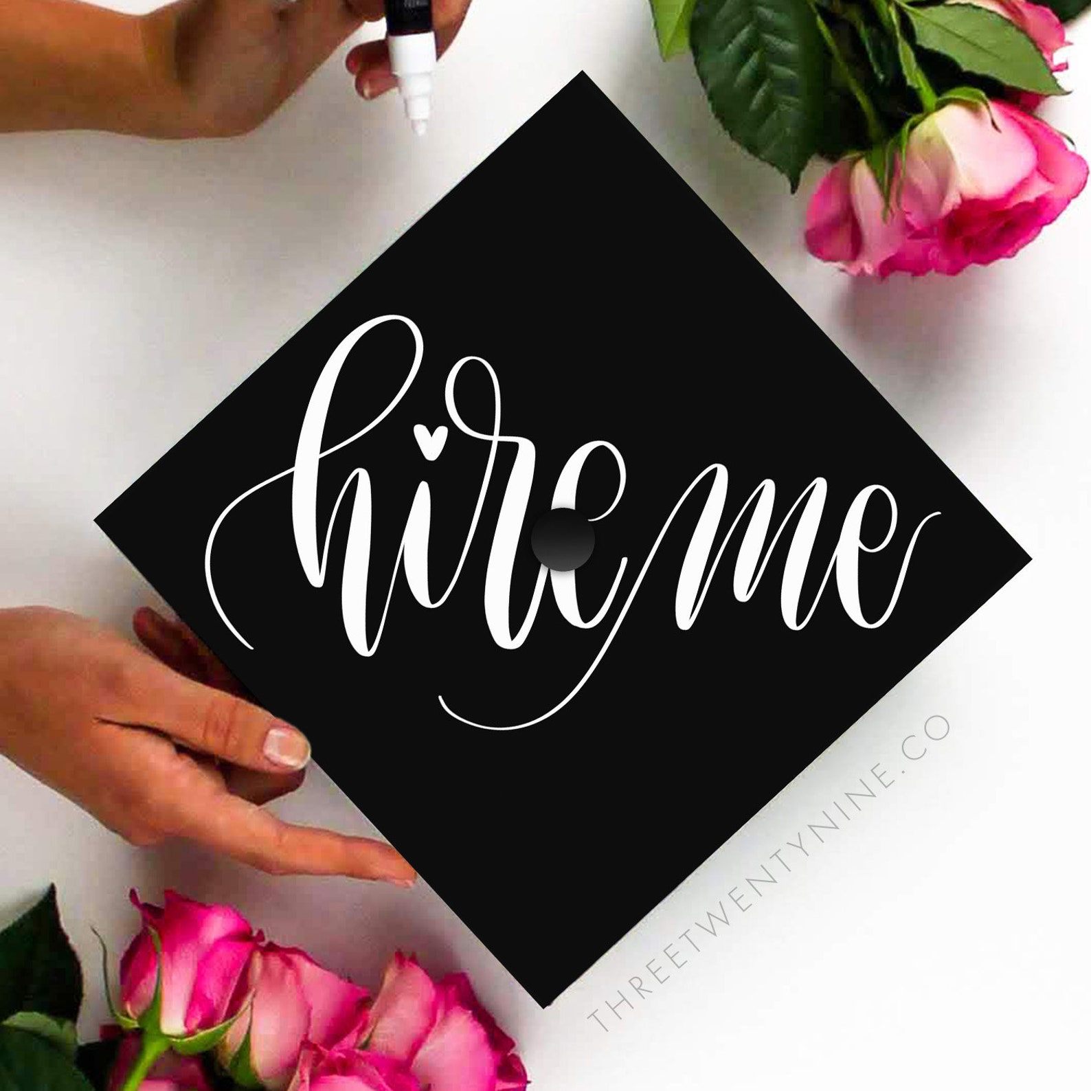 Graduation Cap Decal DOWNLOAD ONLY Hire Me Grad Cap Etsy