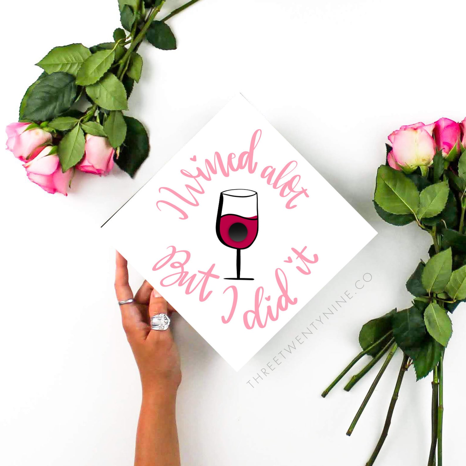 Graduation Cap | Grad Cap | Grad Cap Decal | Handwritten | Cute ...