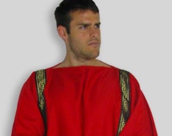 Ancient Roman Greek Dalmatica Costume with Trim