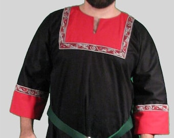 Clearance Tunic with trim on SALE - for SCA, LARP, Viking, Saxon, Faire