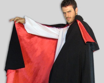 Vampire Dracula Victoria Cape for SCA, LARP, Halloween, Steampunk