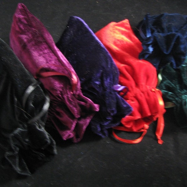 Velvet Drawstring Bags 6 X 9