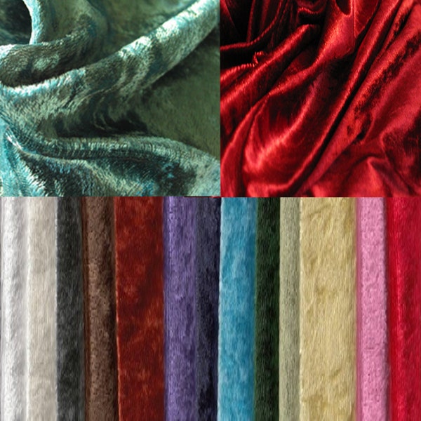 Panne Velvet Massenware - 60 "breit. Umfassende Farbpalette von einem kleinen Unternehmen.