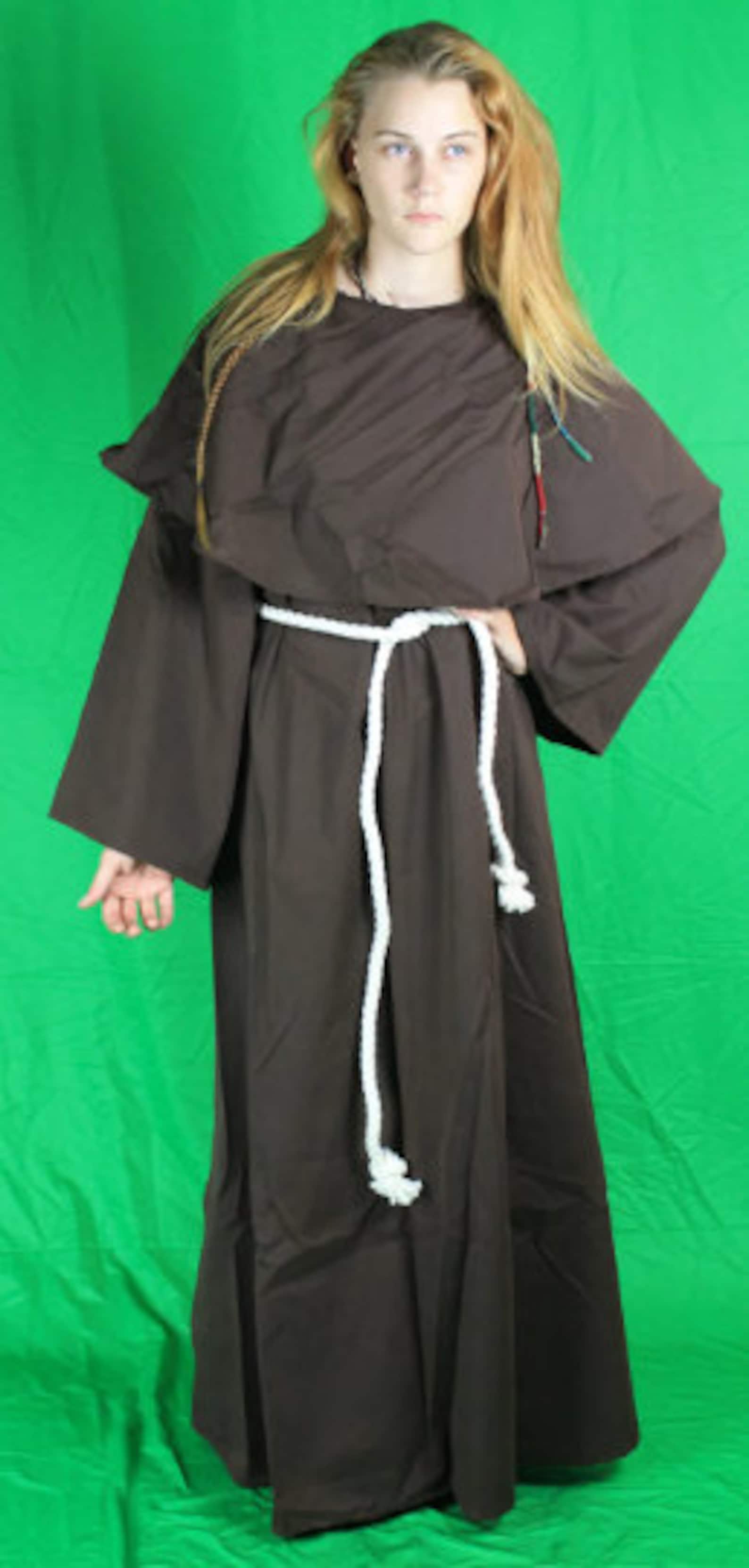 Monk Robe With Cowl for LARP SCA Faire Monks Many Sizes - Etsy