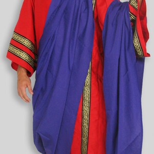 Ancient Roman Greek Dalmatica Costume with Trim image 3