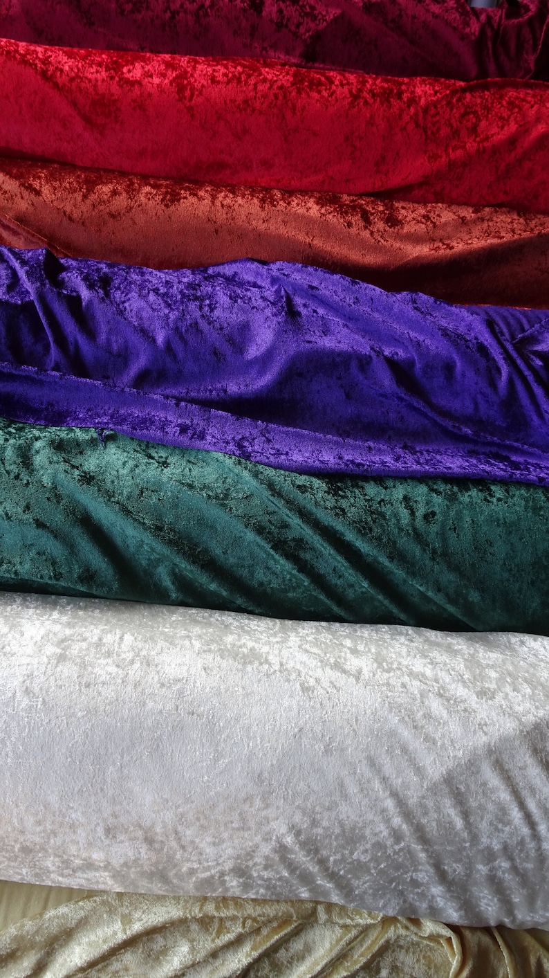 Panne Velvet by the yard 60 wide. Full line of colors from a Small Business. image 8