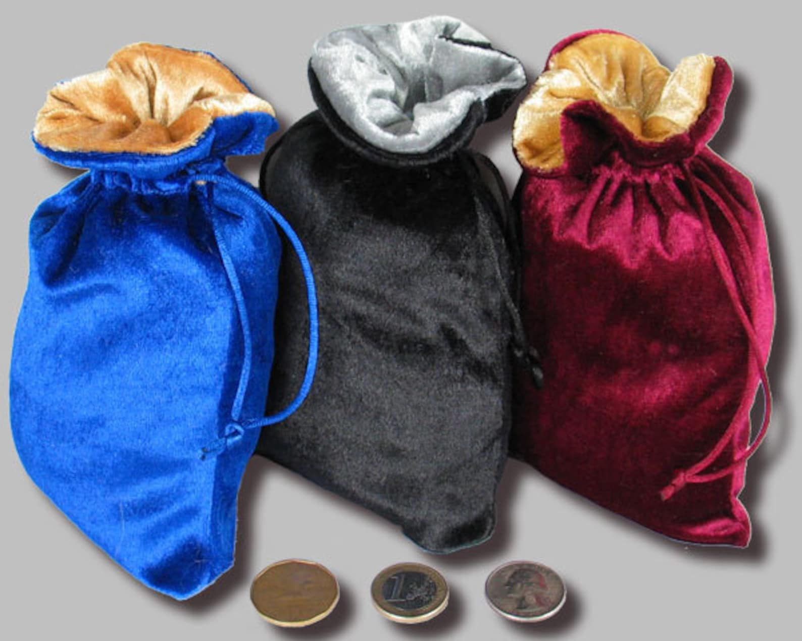 Velvet Drawstring Bags Velvet Lined in Velvet. Etsy