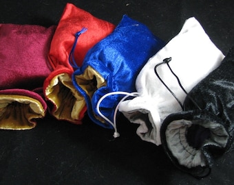 Velvet Drawstring Bags - Velvet lined in velvet.