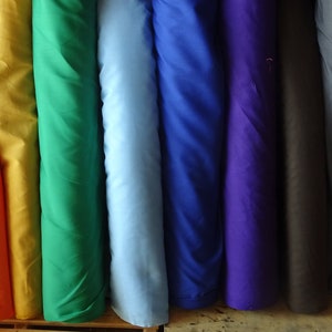 58/60" Polycotton Broadcloath Fabric by the yard - 14 colors Best Deal