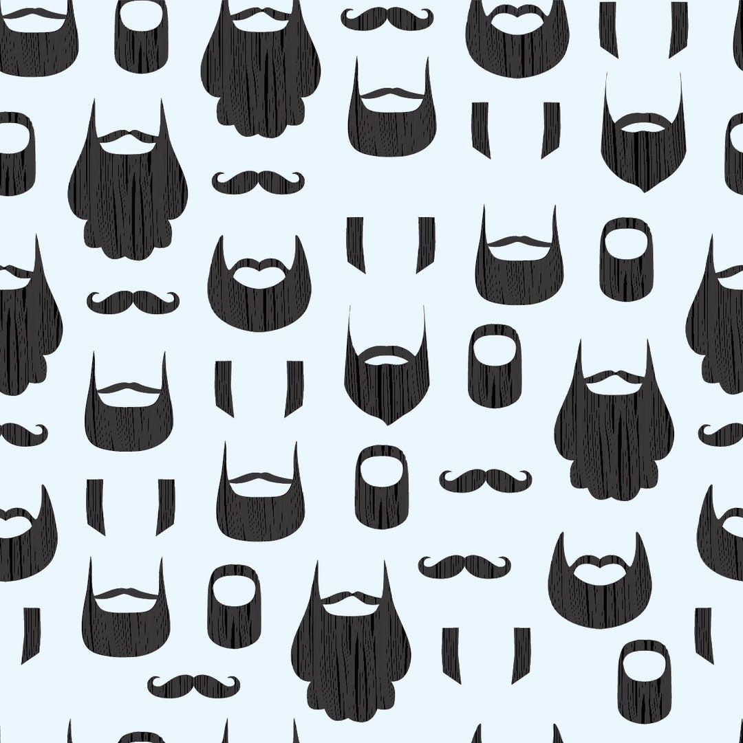 Men's Beards Gotees Mustaches and Facial Hair Oh My Wall Art Etsy