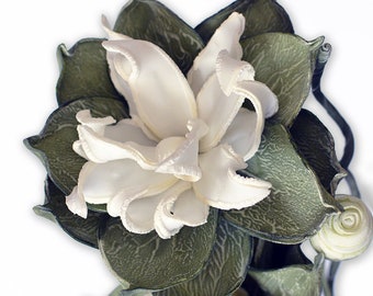 Foam Flower Botanical - Realistic Foam Botanical -Green magnolia flower- magnolia-