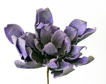 Foam flower botanical- large purple flower- tall stem flower- adjustable foam flower