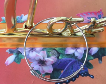Wholesale 100pcs Adjustable Bangle Bracelet Blanks, Silver/Gold (64mm)