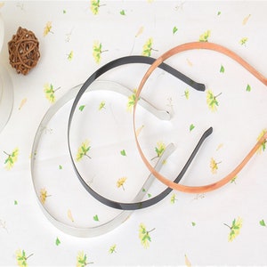 Black headband,wholesale 10pcs 10mm width Silver/kc gold/black hairbands metal findings