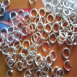 Wholesale 200pcs 5mm strong silver plated opened jump rings