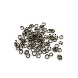 15g Metal Split Jump Rings: DIY Jewelry Making Supplies (4mm-10mm)