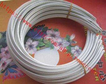 50pcs 10mm width Cream satin ribbon cover hairbands plastic findings