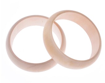 5pcs 22mm Width Original Round Bangle Wood Bracelets Findings