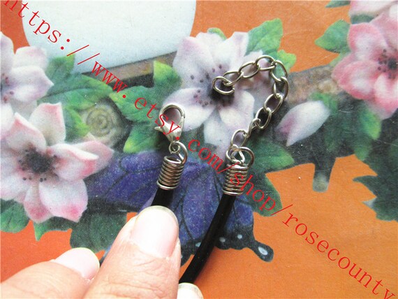 卸売100個入りブラックレザーコードネックレス：18インチ、3mm - Etsy 日本