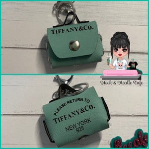 Luxury Fashion Bag Airpod Pro & Airpod Case Purse Keychain Handbag Leatherette